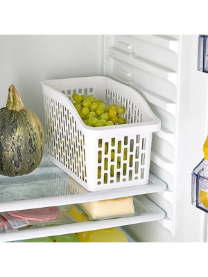 EbruliHomeArt Jumbo 3'lü Buzdolabı Içi Düzenleyici Sebze Meyve Sepeti Organizer