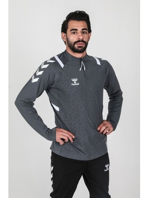 Hummel (6 Farklı Renk) Dream Half Zip Sweatshirt Eşofman Üstü Antrasit - 3xl