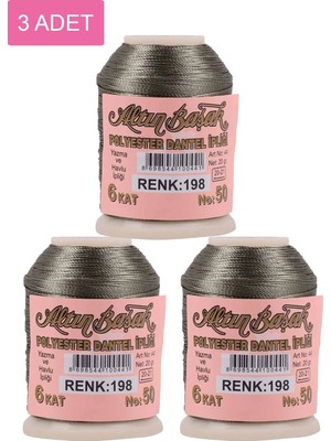 Altınbaşak 3 Adet Oya ve Dantel Ipi 20 gr - No: 198