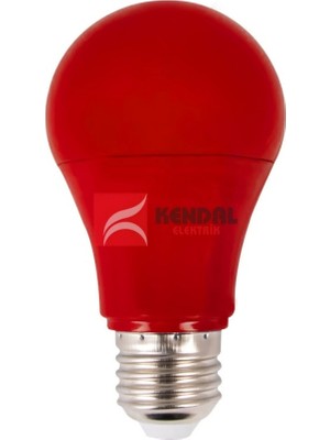 K2 Kırmızı 5W Renkli LED Ampul E-27 420 Lümen