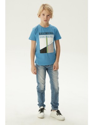 Bikkembergs  Erkek Çocuk Mavi T-Shirt