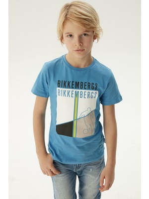 Bikkembergs  Erkek Çocuk Mavi T-Shirt