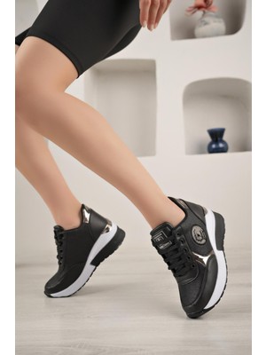 Nesil Shoes Lady 3001 Siyah Dolgu Kadın Sneakers