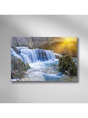 Trenddecors Şelale Doğa Manzara Cam