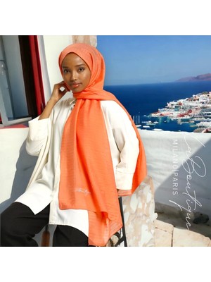 La Boutique Herbal Bitkisel Şal - Flame - 70X190