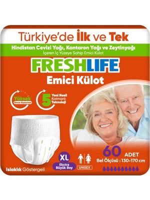 Freshlife Xlarge Emici Külot 30’Lu 2 Paket (60 Adet)