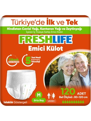Freshlife Medium Emici Külot 30’Lu 4 Paket (120 Adet)