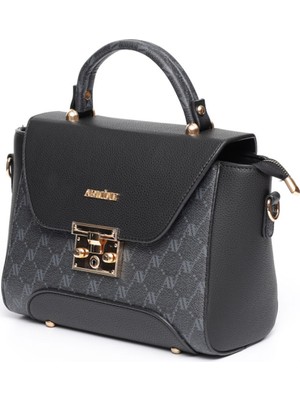 Armine 378 Bayan Çanta Noktalı - Siyah Noktalı-21