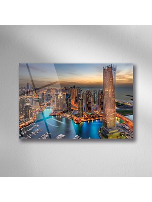 Trenddecors Şehir Manzara Cam Tablo