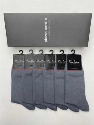 Pierre Cardin Bambu 12'li  Uzun Soket Çorap 490- Pc Gri