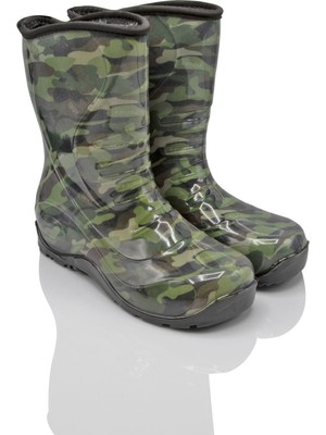 Twigy Kamuflaj Çocuk Yağmur Çizmesi Yeşil 24/29