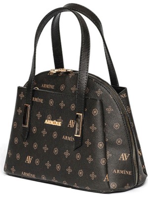 Armine 344 Bayan Çanta Baskılı - Siyah Baskılı-56