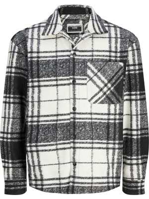 Jack & Jones Erkek Ekose Desenli Gögüs Cepli Gömlek Ceket - Collective