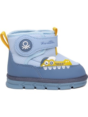 Benetton BNI-11076 Bebe Erkek Çocuk Düz Bot Mavi