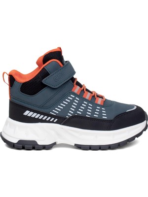 Cool Tiger Filet Erkek Çocuk Hi Sneaker Petrol