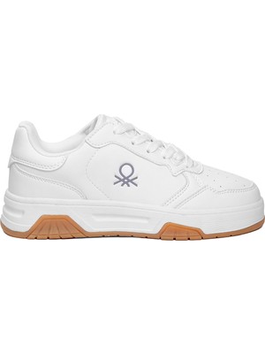 Benetton BNI-11220 Kadın Klasik Sneaker Beyaz
