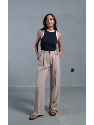 Taş Premium Yüksek Bel Pantolon L