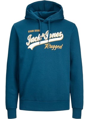 Jack & Jones Erkek Jjelogo Sweat Hood 2 Col 23/24 Noos Kapüşonlu Sweatshirt