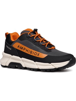 Geox Erkek Çocuk Gri Flexyper Plus Abx Bağcıklı Sneaker J46LCC0FU50C9291