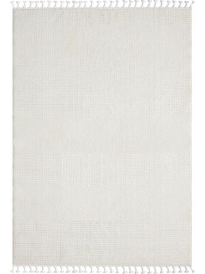 Karmen Halı Wool WL005A Beyaz Halı Sisal Bukle Dekoratif  Antialerjik Salon Halısı Yatak Odası