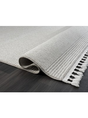 Karmen Halı Wool WL006A Gri Halı Sisal Bukle Dekoratif  Antialerjik Salon Halısı Yatak Odası