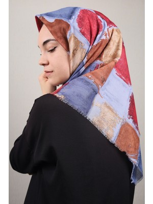 Bonjela Desenli Keten Soft Eşarp - Desen-16 - Renk-01-93