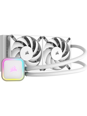Corsair Icue H100I Rgb Elite White 240 mm INTEL(1700P)-AMD Uyumlu Sıvı Soğutucu (CW-9060078-WW)
