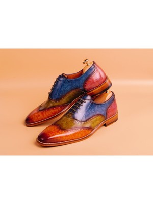 Gacco Mixed Color Pelitte Patina Dress Shoes