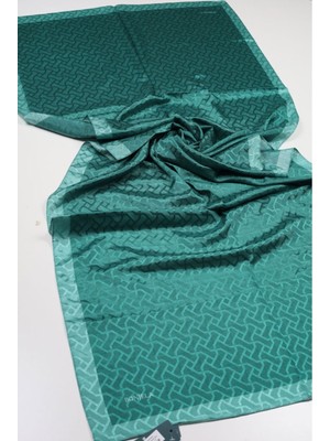 Bonjela Kendinden Desenli Monogram Şal - Desen-01 - Renk-12-93