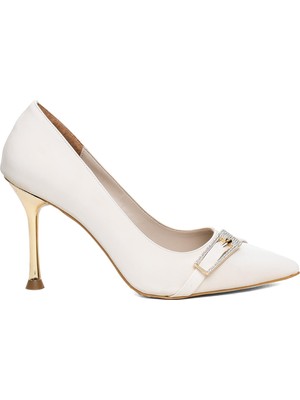 Miss Park Moda PM450 K409-2 Kadın Abiye Ayakkabı Ten