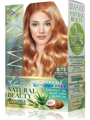 Natural Beauty Amonyaksız Saç Boyası 8.73 Altın Karamel