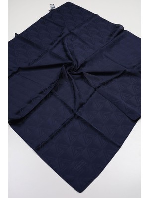 Piramit Kendinden Desenli Monogram Floş Eşarp - Desen-05 - Renk-09-93