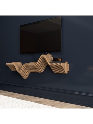 Barida Lumion Modern Duvar Rafı Tv Ünitesi,ahşap Raf Özel Tasarım,lüks Modern Dekorasyon