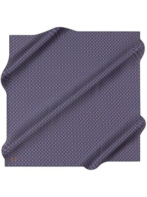 Aker Ipek Eşarp - 8921713-921 Mavi Kahve Twill
