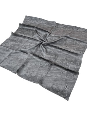 Aker Ipek Eşarp - 8925701-371 Koyu Gri Sura