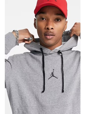 Nike Air Jordan Hoodie Dri-Fit Bol Kesim Erkek Gri Sweatshirt