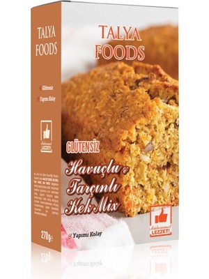 Talya Foods Glutensiz Kolay Yap Havuçlu & Tarçınlı Kek Mix 270g