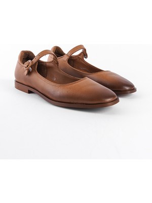 Capone Outfitters Beth Hakiki Deri Mary Jane Kadın Ayakkabı