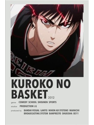 Rollas Store Kuroko No Basket Anime A4 Boy Poster