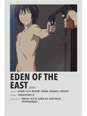 Rollas Store Eden Of The East Anime A4 Boy Poster