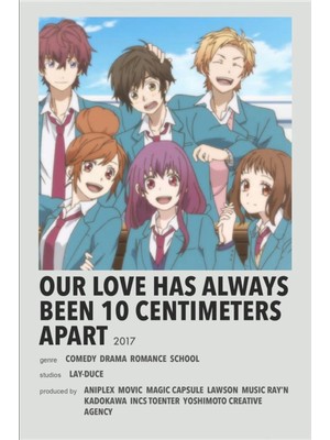 Rollas Store Our Love Has Always Been 10 Centimeters Apart Anime A4 Boy Poster