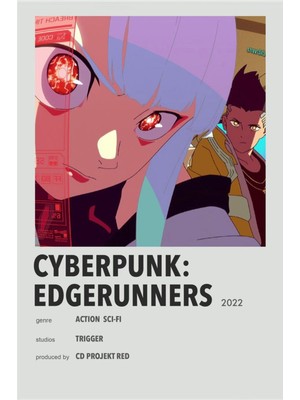 Rollas Store Cyberpunk Anime A4 Boy Poster