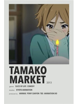 Rollas Store Tamako Market Anime A4 Boy Poster