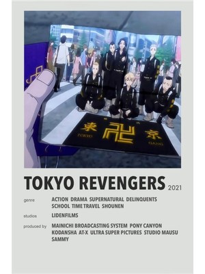 Rollas Store Tokyo Revengers Anime A4 Boy Poster