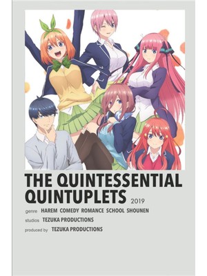 Rollas Store The Quintessential Quintuplets Anime A4 Boy Poster