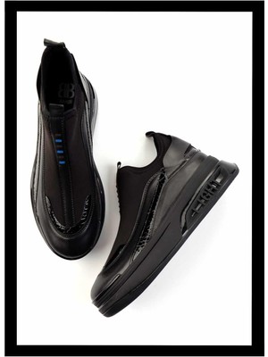 Bambi Siyah Streç  Kadın Sneaker K01212043017