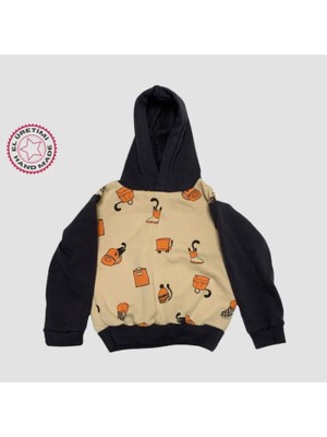 Uretti El Yapımı Erkek Çocuk Kapüşonlu Sweatshirt - 4 Yaş