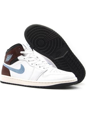 Nıke Air Jordan 1 Mid Se Erkek Spor Ayakkabı Beyaz FQ7831142 I-122