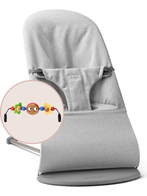 Babybjörn Balance Bliss Ana Kucağı Woven Melange Oyuncaklı / Light Grey