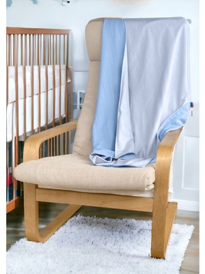 Joyous Mom & Kids Çok Amaçlı Bürümcük Pazen Örtü Bebek Battaniyesi  Pamuk Kalın Battaniye Çift Yönlü Kullanım